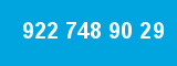 922 748 90 29 922 748 90 29
